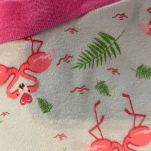 Blue flamingo pajamas